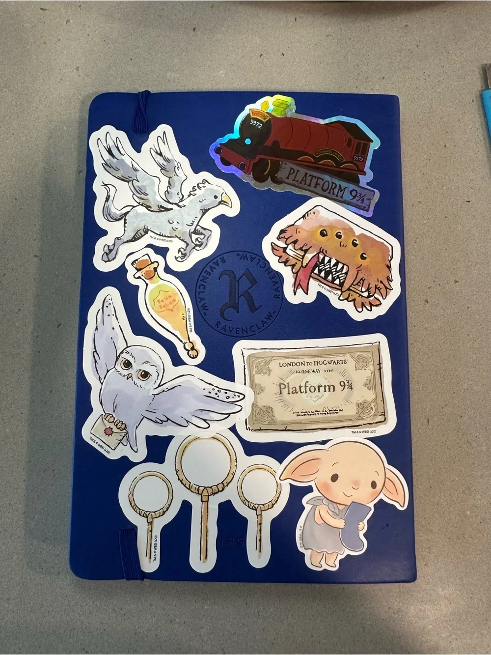 Ravenclaw Lined Notebook with Elastic Band